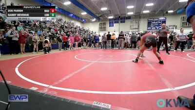 117 lbs Rr Rnd 2 - Zoe Parish, Wagoner Takedown Club vs Gabby Bevenue, Lady Outlaw Wrestling Academy