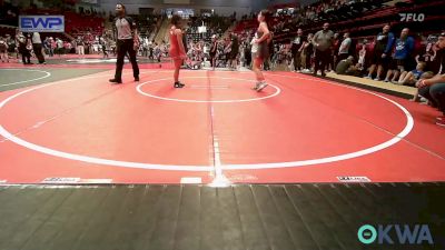 115 lbs Consolation - Pippa McCall, Fort Gibson Youth Wrestling vs Peyton Vasquez, Claremore Wrestling Club