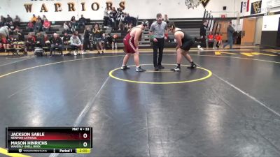 33 lbs Round 1 - Mason Hinrichs, Waverly-Shell Rock vs Jackson Sable, Newman Catholic