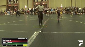 70 lbs Cons. Round 1 - Cael Norlin, Outsiders vs Zach Paris, Smitty`s Barn