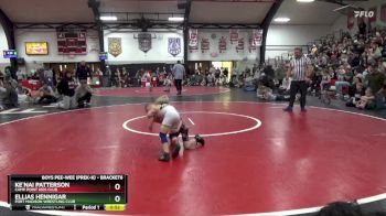 Round 2 - Ke`nai Patterson, Camp Point Kids Club vs Ellias Hennigar, Fort Madison Wrestling Club