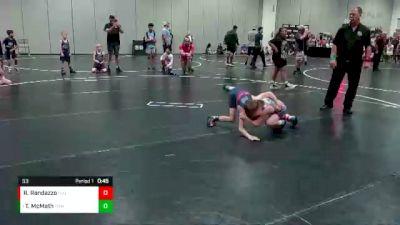 53 lbs Round 1 - Ty McMath, Team Barracuda Wrestling vs Ryland Randazzo, Florida