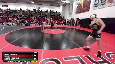 126 lbs Cons. Round 4 - Miles Larsen, Legend vs Chase Pearson, Mountain Vista