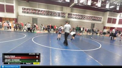 145 lbs Round 3 - Natu Fiaui, Charger Wrestling Club vs Henry McBride, Box Elder Bees Wrestling