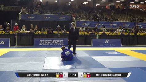 Cole Thomas Richardson vs Aritz Franco Jimenez 2026 Pan Kids Jiu-Jitsu IBJJF Championship