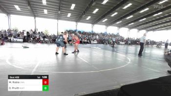 285 lbs Rr Rnd 1 - Merced Rubio, Carlsbad Cavemen vs Dryden Pruitt, Mustang Wrestling Club