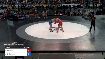 285 lbs Cons 64 #2 - Corbin Puga, KS vs Justice El-Sayad, CA