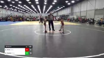 60 lbs Rr Rnd 4 - Elizabeth Kirk, Sooners Crimson vs Kylee Ooton, Cowgirls Black