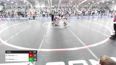 100 lbs Rr Rnd 3 - Riley Correal, Iron Horse Wrestling Club vs Mike Santos, PA Alliance Blue