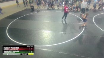 49-51 lbs Round 3 - Audrey Richmeier, Widefield Wrestling Club vs Garrison Barnes, Olympian Wrestling
