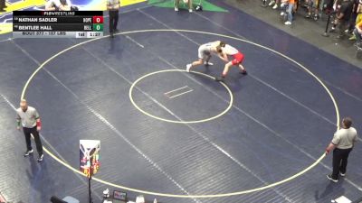157 lbs Round Of 64 - Nathan Sadler, Hopewell vs Bentlee Hall, Bellefonte
