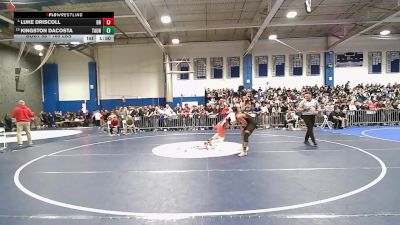 165 lbs Round Of 16 - Luke Driscoll, Bridgewater-Raynham vs Kingston DaCosta, Taunton