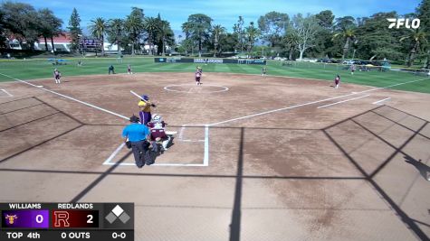 Replay: Williams College vs Redlands | Mar 25 @ 2 PM
