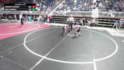 55 lbs Consolation - Armani Vasquez, Scottsbluff WC vs Aric Correll, Beef Lab