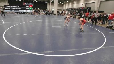 132 lbs Cons. Semis - Markel Hackwelder, Bad Karma Wrestling Club vs Landon Blanton, Alber Athletics Wrestling Club