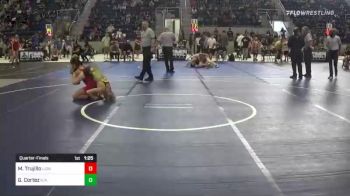 109 lbs Quarterfinal - Michael Trujillo, Lions Wrestling Club vs Gunner Cortez, N/a