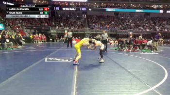 3A-138 lbs Champ. Round 1 - Kaehl Gassmann, Marion vs Kevin Klein, Sioux City East