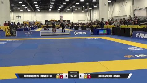 JESSICA NICOLE HOWELL vs ASIMINA SIMONE HAMAKIOTES 2025 World IBJJF Jiu-Jitsu No-Gi Championship