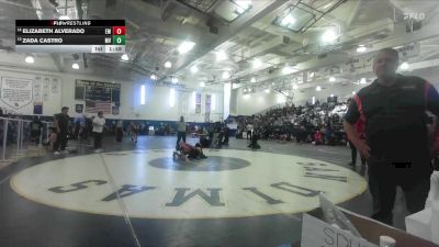 110 lbs Champ. Round 1 - Elizabeth Alverado, El Modena vs Zada Castro, Mission Viejo