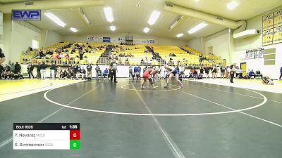 125 lbs Round Of 16 - Yazmin Nevarez, McLoud vs Shilo Simmermon, Rogers High School Girls