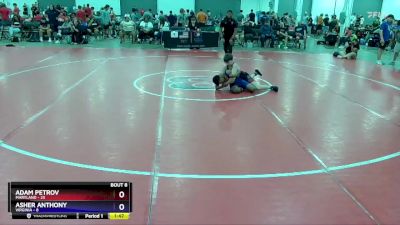 110 lbs Semis & 1st Wrestleback (8 Team) - Adam Petrov, Maryland vs Asher Anthony, Virginia