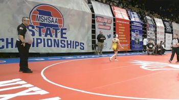 105 Class 2 lbs 5th Place Match - Hailey Moore, Northwest vs Hannah Herrera, Kickapoo