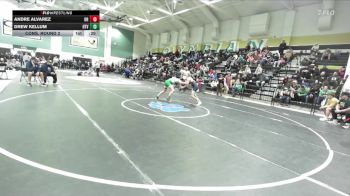 128 lbs Cons. Round 2 - Andre Alvarez, Otay Ranch vs Drew Kellum, Holtville