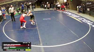 86 lbs 5th Place Match - Shayler Oppenheimer, Delta Wrestling Club vs Samuel Romney, Shootbox