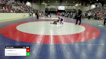 55 lbs Semifinal - Jude Paulk, Foundation Wrestling vs Hayzen Rittenhouse, Rockmart Takedown Club