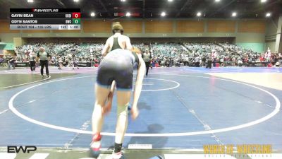 135 lbs Consi Of 32 #2 - Gavin Bean, Kodiak Wrestling vs Odyn Santos, Buckaroo Wrestling Club