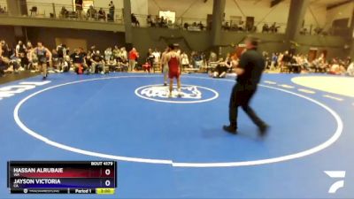 157 lbs Champ. Round 2 - Hassan Alrubaie, WA vs Jayson Victoria, CA