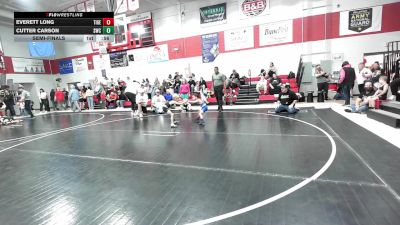 46 lbs Semifinal - Everett Long, Tiger Trained Wrestling vs Cutter Carson, Salina Wrestling Club