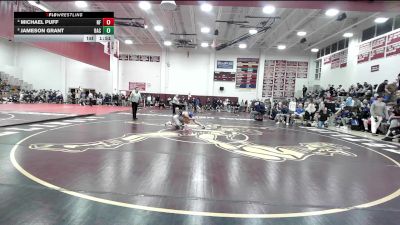 113 lbs Quarterfinal - Michael Puff, New Fairfield vs Jameson Grant, Bacon Academy