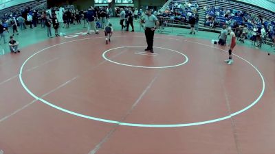 14U Boys - 96 lbs Champ. Round 2 - Trenton Warren, Thorobred Wrestling Club vs Evan Restivo, M2 Training Center