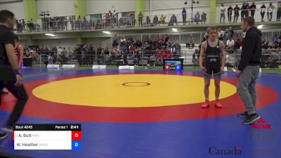 51kg Cons. Round 2 - Anfaal Butt, Matmen WC vs Wesley Heather, Woodstock