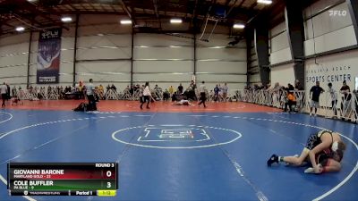 100 lbs Rd# 6- 9:00am Saturday Final Pool - Cole Buffler, PA Blue vs Giovanni Barone, Maryland GOLD