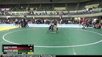 45 lbs Round 4 - Sebastian Henry, La Crosse Area Wrestlers vs Quintyn Wiegel, DC Elite