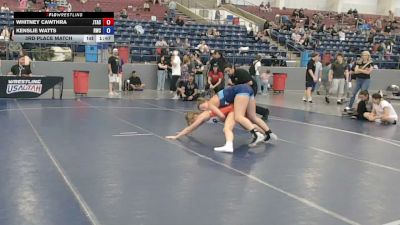 125 lbs 3rd Place Match - Whitney Cawthra, JT Academy vs Kenslie Watts, Reign Wrestling Club