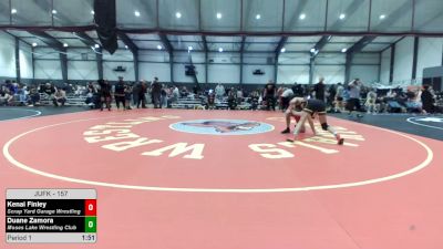 157 lbs Quarters - Kenai Finley, Scrap Yard Garage Wrestling vs Duane Zamora, Moses Lake Wrestling Club