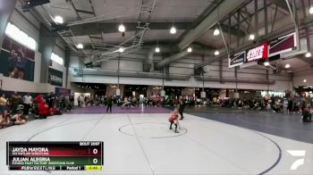 49 lbs Round 2 - Julian Alegria, Fitness Fight Factory Wrestling Club vs Jayda Mayora, 512 Outlaw Wrestling