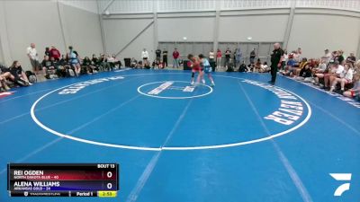 117 lbs Round 5 (6 Team) - Rei Ogden, North Dakota Blue vs Alena Williams, Arkansas Gold