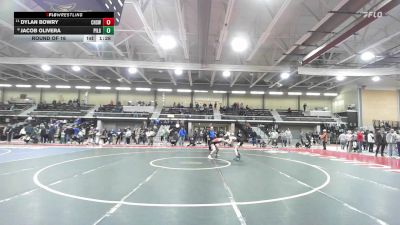 126 lbs Round Of 16 - Dylan Bowry, Cranston West vs Jacob Olivera, Pilgrim