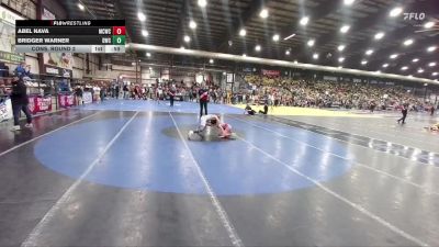 85 lbs Cons. Round 2 - Abel Nava, Magic City Wrestling Club vs Bridger Warner, Douglas Wrestling Club