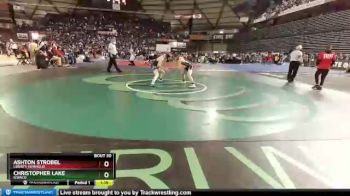 1 lbs Quarterfinal - Ashton Strobel, Liberty (Spangle) vs Christopher Lake, Ilwaco