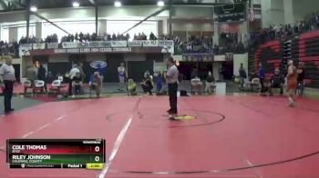 132 lbs Semifinal - Cole Thomas, Ryle vs Riley Johnson, Caldwell County