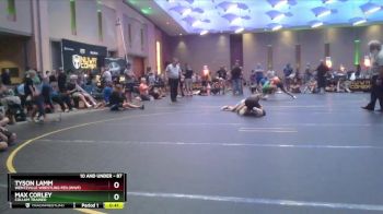 87 lbs 1st Place Match - Tyson Lamm, Wentzville Wrestling Fed.(WWF) vs Max Corley, Collum Trained