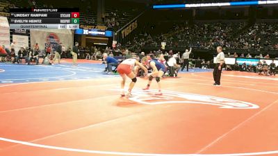 120 Class 1 lbs Quarterfinal - Evelyn Heintz, Rock Port vs Lindsay Rampani, St. Clair