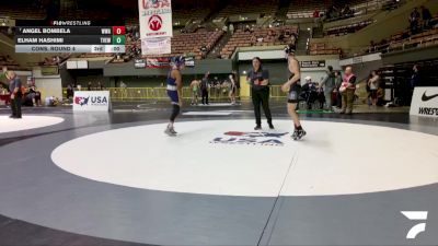 Cadet Boys Lower - 120 lbs Cons. Round 4 - Eric Lopez vs Titus Silveria, Vasky Bros\Pitman Wrestling Club