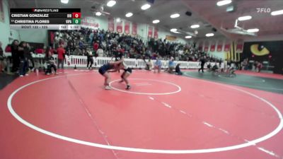 125 lbs Champ. Round 1 - Cristian Gonzalez, Birmingham vs Christina Flores, Villa Park