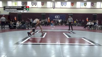 132 lbs 1st Place Match - Gage Spurgeon, Eddyville-Blakesburg-Fremont vs Linden Phetxoumphone, Clarion-Goldfield-Dows